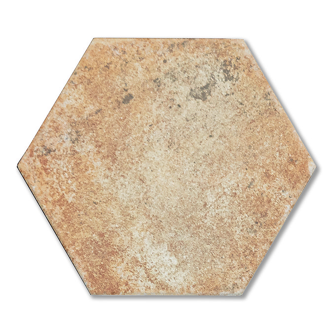 Dolores Brown Hexagon Stone Effect Wall & Floor Tiles - 200 x 240mm