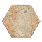 Dolores Brown Hexagon Stone Effect Wall & Floor Tiles - 200 x 240mm