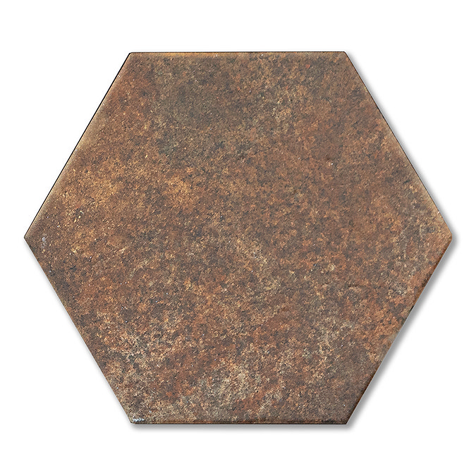 Dolores Brown Hexagon Stone Effect Wall & Floor Tiles - 200 x 240mm