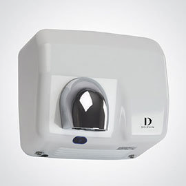 Dolphin - Infrared Metal Hand Dryer - White - BC230W Medium Image