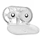 Dolphin Plastic Excel Double Mini Jumbo Dispenser - BC595W Profile Large Image