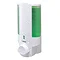 Dolphin - Single Plastic Shower Dispenser - White - BC624-1W Large Image
