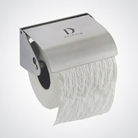 Dolphin - Stainless Steel Toilet Roll Holder - Single Roll - BC266 Medium Image