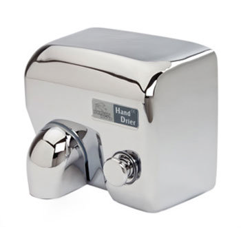 Dolphin - Surface Mounted Push Button Hot Air Hand Dryer - Chrome - BC2400MS Large Image