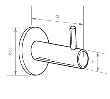 Dolphin Stainless Steel Coat Hook BC408