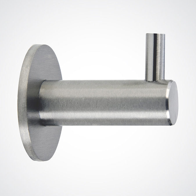 Dolphin - Washroom Round Stainless Steel Coat Hook - BC402 Large Image