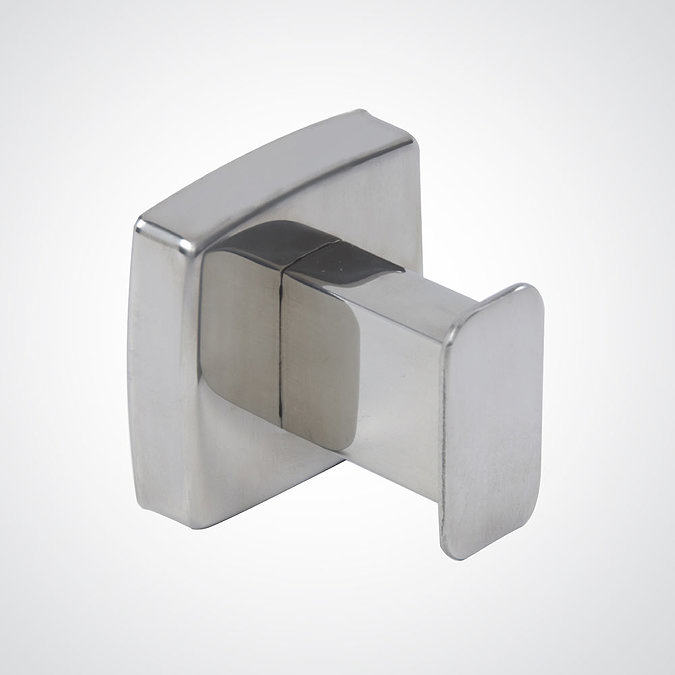 Dolphin - Washroom Squared Stainless Steel Robe Hook - BC401 Large Image