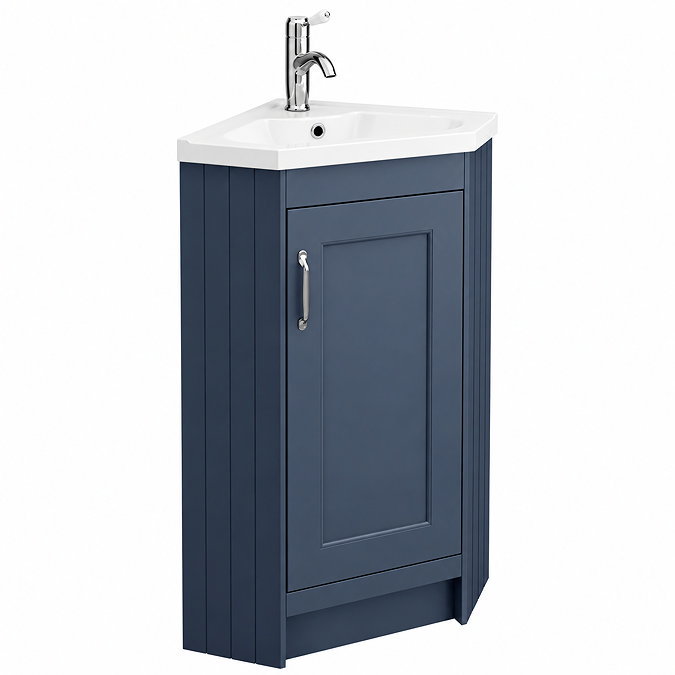 Door for Chatsworth Traditional Blue 600mm Semi-Recessed Vanity Unit