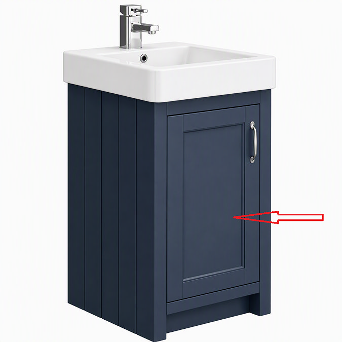 Door for Chatsworth Traditional Blue Vanity 425mm