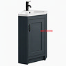 Door for Chatsworth Traditional Graphite Corner Vanity Unit
