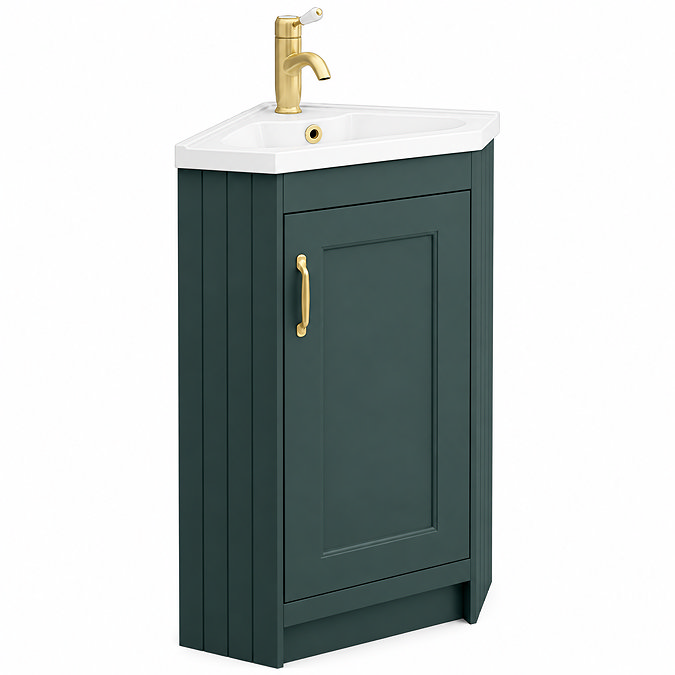Door for Chatsworth Traditional Green Corner Vanity Unit