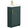 Door for Chatsworth Traditional Green Corner Vanity Unit