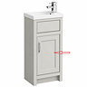 Door for Chatsworth Traditional Grey 400mm Small Vanity Unit