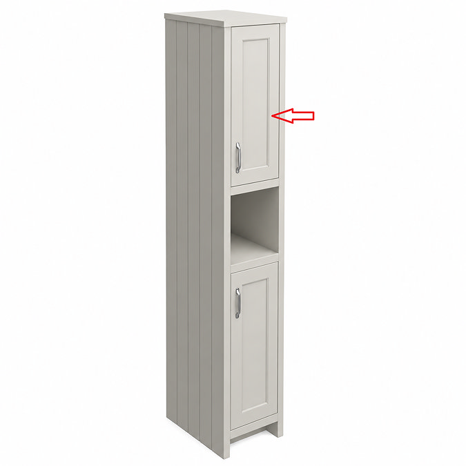 Door for Chatsworth Traditional Grey Tall Cabinet