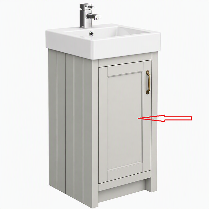 Door for Chatsworth Traditional Grey Vanity 425mm