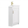 Door for Chatsworth Traditional White Corner Vanity Unit