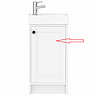 Door to suit Bromley 400mm White Cloakroom Vanity Unit