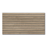 Dormido Large Format Oak & Black Slatted Wood Effect Wall Tiles - 600 x 1200mm