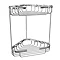 Double Corner Wire Soap Caddy - Chrome Large Image