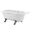 Double Ended 1680 Luxury Freestanding Roll Top Corner Bath Large Image
