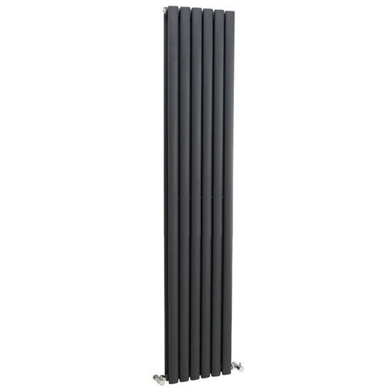 Double Panel Designer Radiator 1800 x 354mm - Anthracite - Ex Display Large Image