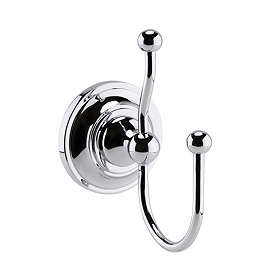 Hudson Reed Traditional Chrome Double Robe Hook