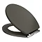 Downton Abbey Carlton Charcoal Wooden Soft Close Toilet Seat Profile Large Image