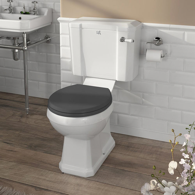 Downton Abbey Carlton Close Coupled Toilet + Soft Close Seat Feature Large Image