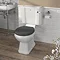 Downton Abbey Carlton Close Coupled Toilet + Soft Close Seat Feature Large Image