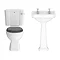Downton Abbey Carlton Close Coupled Traditional Bathroom Suite - Charcoal In Bathroom Large Image