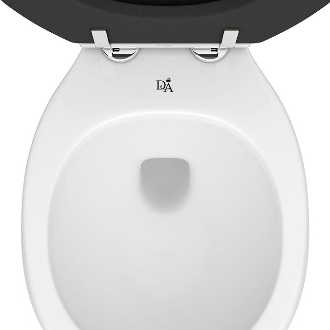 Downton Abbey Carlton Low Level Traditional Bathroom Suite - Charcoal Profile Large Image