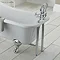 Downton Abbey Chrome Bath Legs with Adjustable Shrouds Profile Large Image