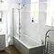 Downton Abbey Chrome Traditional Exposed Shower with Spout Feature Large Image