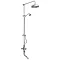 Downton Abbey Chrome Traditional Exposed Shower with Spout Large Image