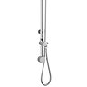 Downton Abbey Chrome Traditional Riser Kit with Concealed Outlet Elbow Profile Large Image