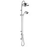 Downton Abbey Chrome Traditional Riser Kit with Concealed Outlet Elbow Large Image