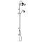 Downton Abbey Chrome Traditional Riser Kit with Concealed Outlet Elbow Large Image
