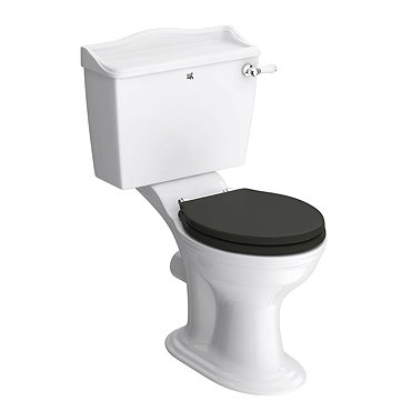Downton Abbey Ryther Close Coupled Toilet + Soft Close Seat  Profile Large Image