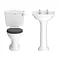 Downton Abbey Ryther Close Coupled Traditional Bathroom Suite - Charcoal In Bathroom Large Image