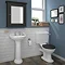 Downton Abbey Ryther Close Coupled Traditional Bathroom Suite - Charcoal Large Image