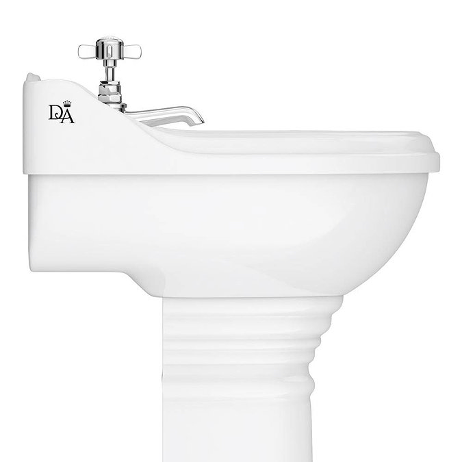 Downton Abbey Ryther Traditional Basin & Pedestal - 500mm Wide Profile Large Image