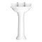 Downton Abbey Ryther Traditional Basin & Pedestal - 500mm Wide Large Image