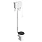 Downton Abbey Traditional 800mm Charcoal Sink Vanity Unit + High Level Toilet In Bathroom Large Ima