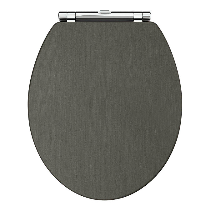 Downton Abbey Traditional 800mm Charcoal Sink Vanity Unit + High Level Toilet additional Large Imag