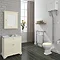 Downton Abbey Traditional 800mm Ivory Sink Vanity Unit + High Level Toilet Large Image