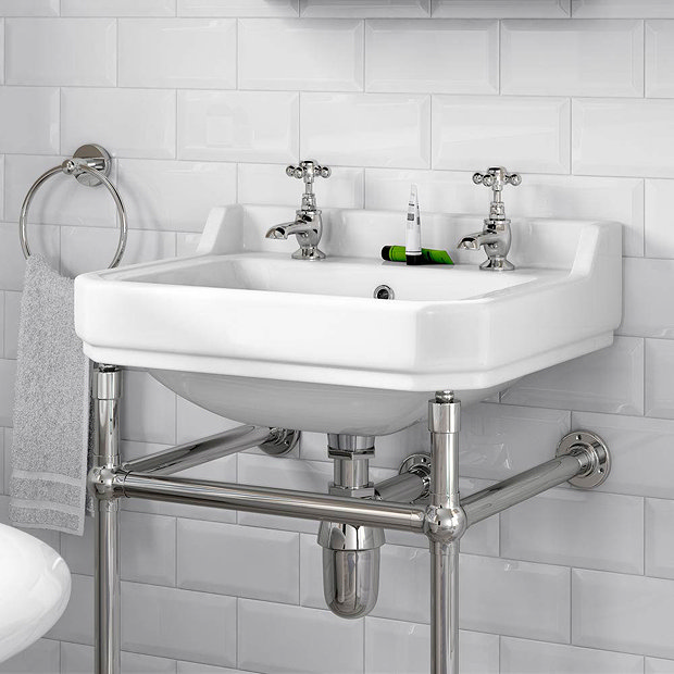 Downton Abbey Traditional Basin Taps - Chrome | Victorian Plumbing