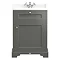 Downton Abbey Traditional Charcoal Sink Vanity Unit + Low Level Toilet  Feature Large Image