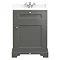 Downton Abbey Traditional Charcoal Sink Vanity Unit + Low Level Toilet Feature Large Image