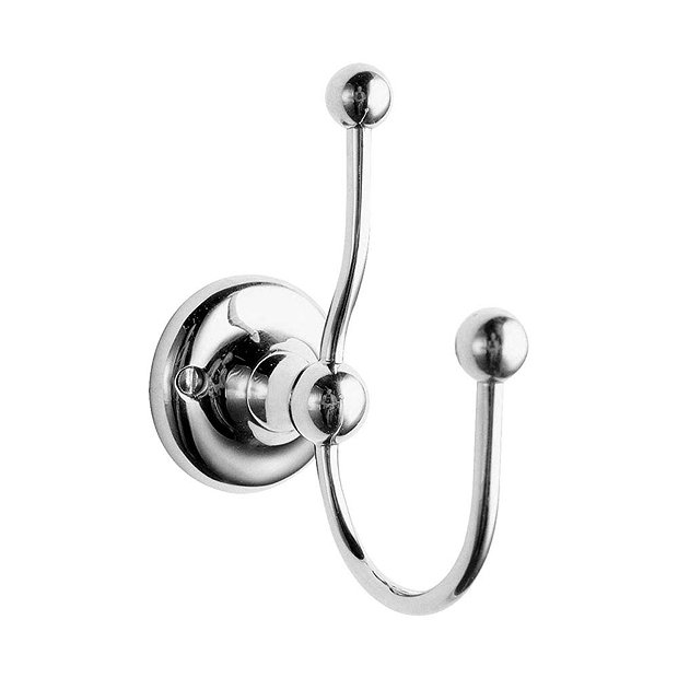 Downton Abbey Traditional Double Robe Hook | Victorian Plumbing.co.uk