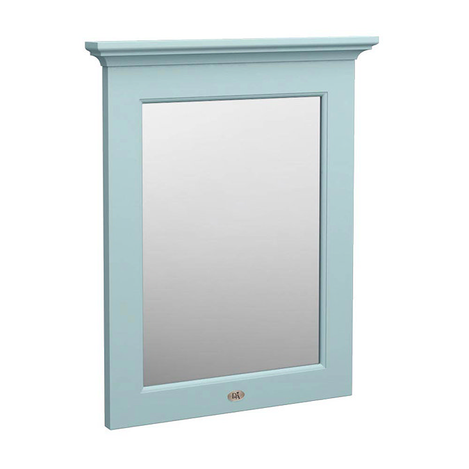 Downton Abbey Traditional Mirror (600mm Wide - Duck Egg Blue) Large Image